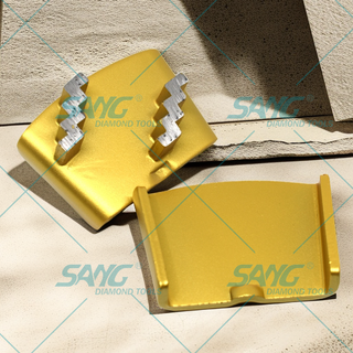 Wholesale Price HTC Diamond Grinding Tools Double Segemetns Grinding Blocks for Concrete Polishing