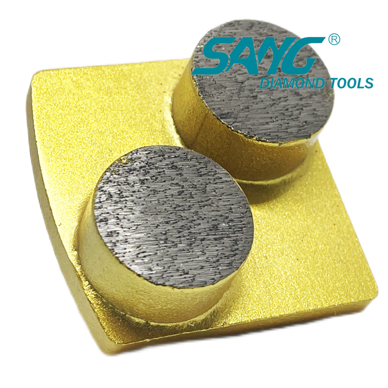 Redi Lock Double Round Segments 30 Grit Diamond Grinding Tools For Concrete Grinding Shoes