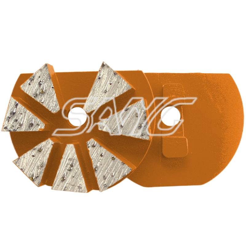 Metal Grinding Tools Concrete Floor Diamond Grinding Disc with 2 Pins