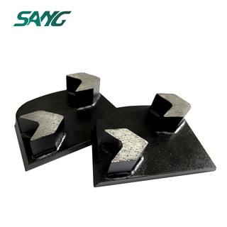  Concrete Floor Diamond Grinding Block Superabrasive Double Arrow Grinding Segment for Lavina Edco Machine